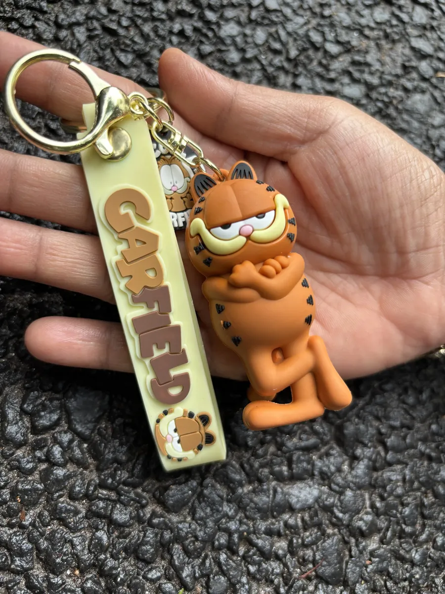 Angry Chocolate Garfield Keychain