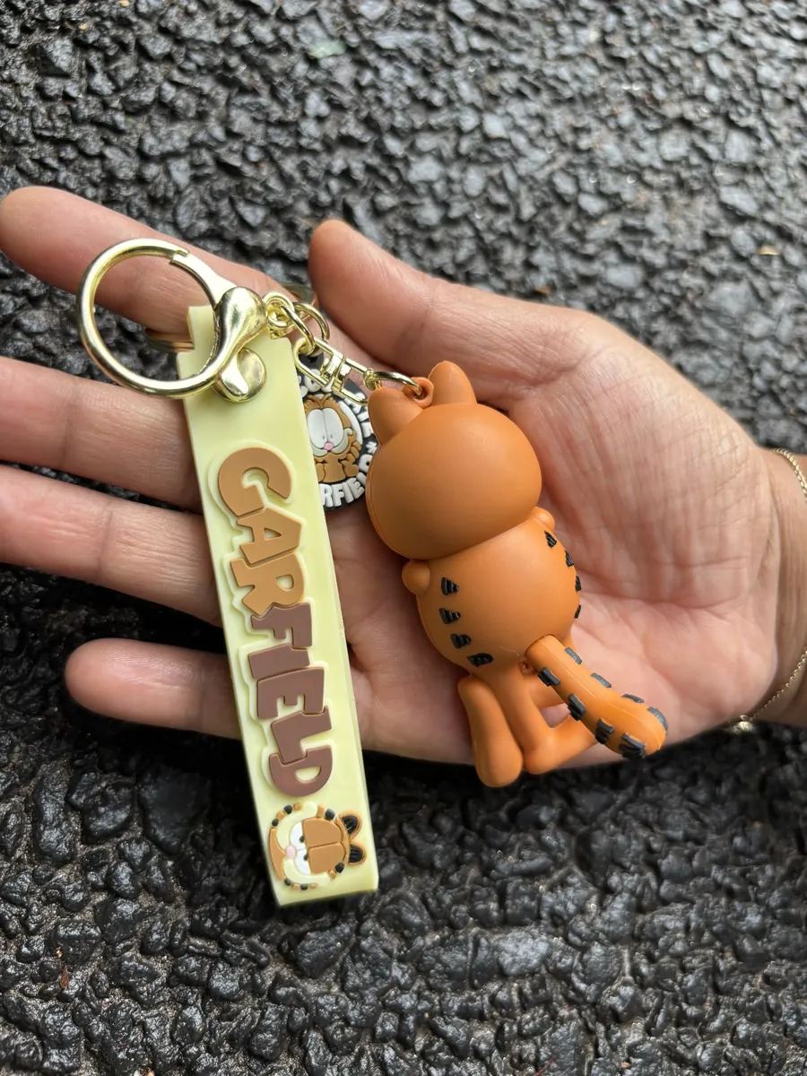 Angry Chocolate Garfield Keychain