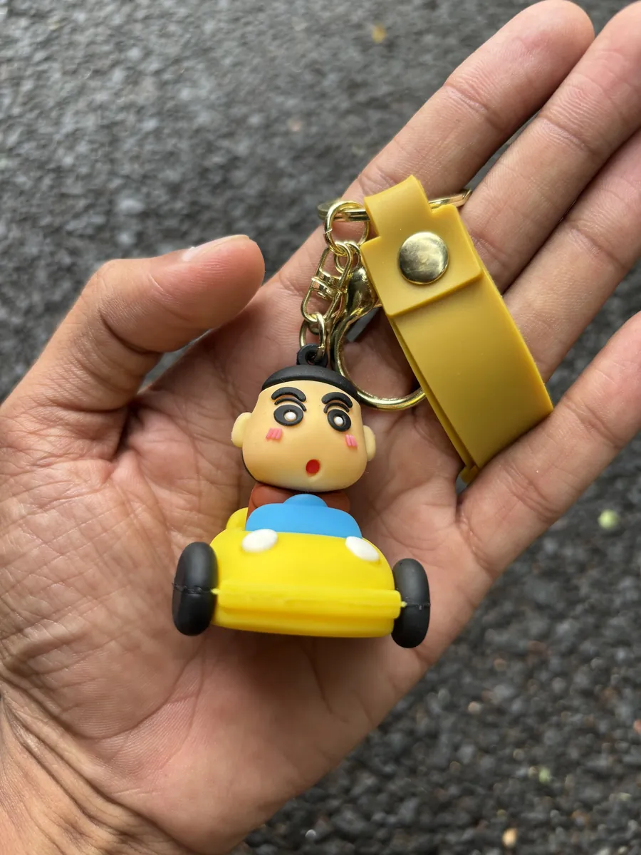 Car Driving Shinchan Keychain