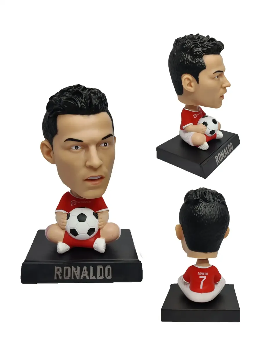 Christiano Ronaldo Red Bobblehead cum Mobile Holder