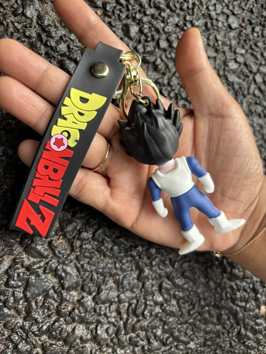 Dragon Ball Z Standing White and Blue Vegeta Keychain