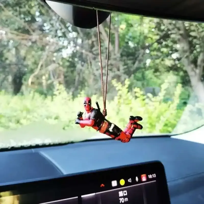 Flying Deadpool Car Hanging Pendant