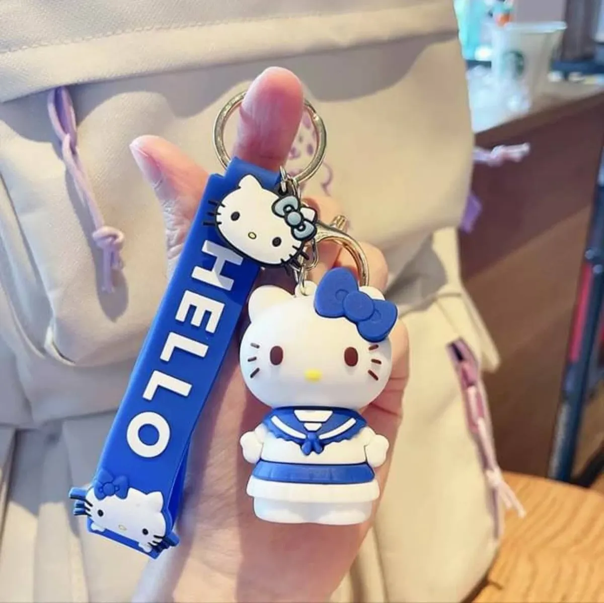 Hello Kitty Blue Keychain