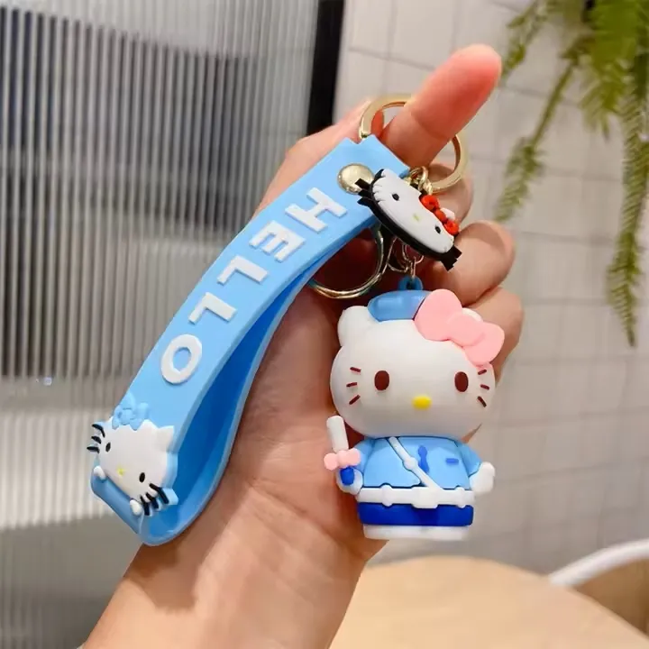 Hello Kitty Light Blue Keychain