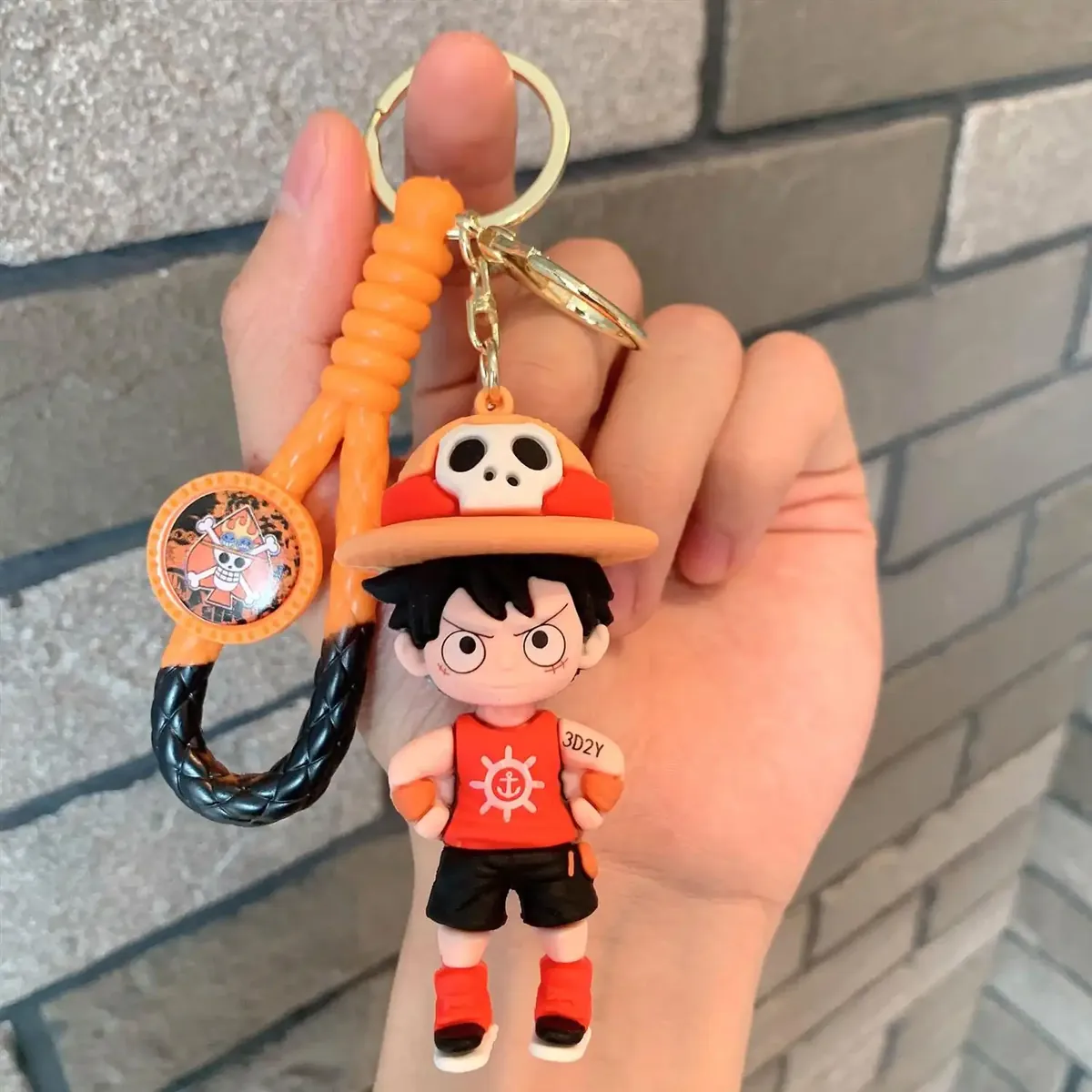 One Piece - Standing Angry Luffy Keychain