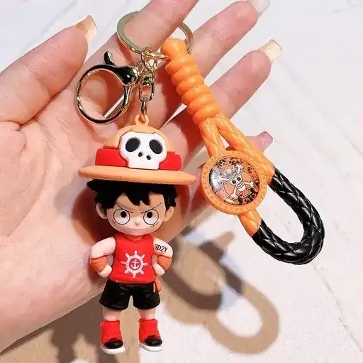 One Piece - Standing Angry Luffy Keychain