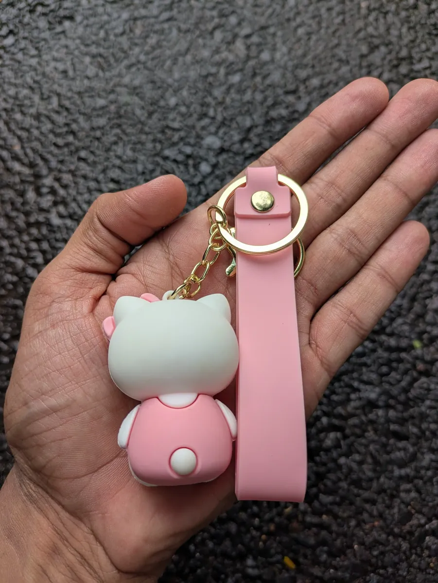 Pink Hello Kitty Keychain
