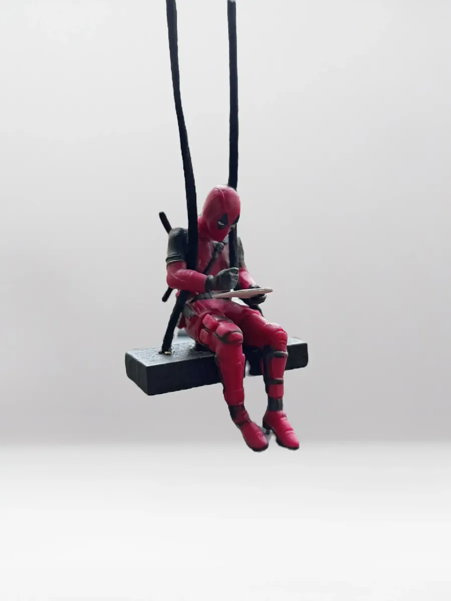 Plotting Deadpool Car Hanging Pendant