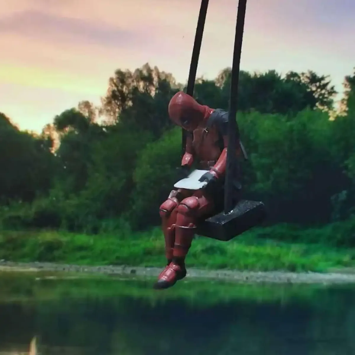 Plotting Deadpool Car Hanging Pendant