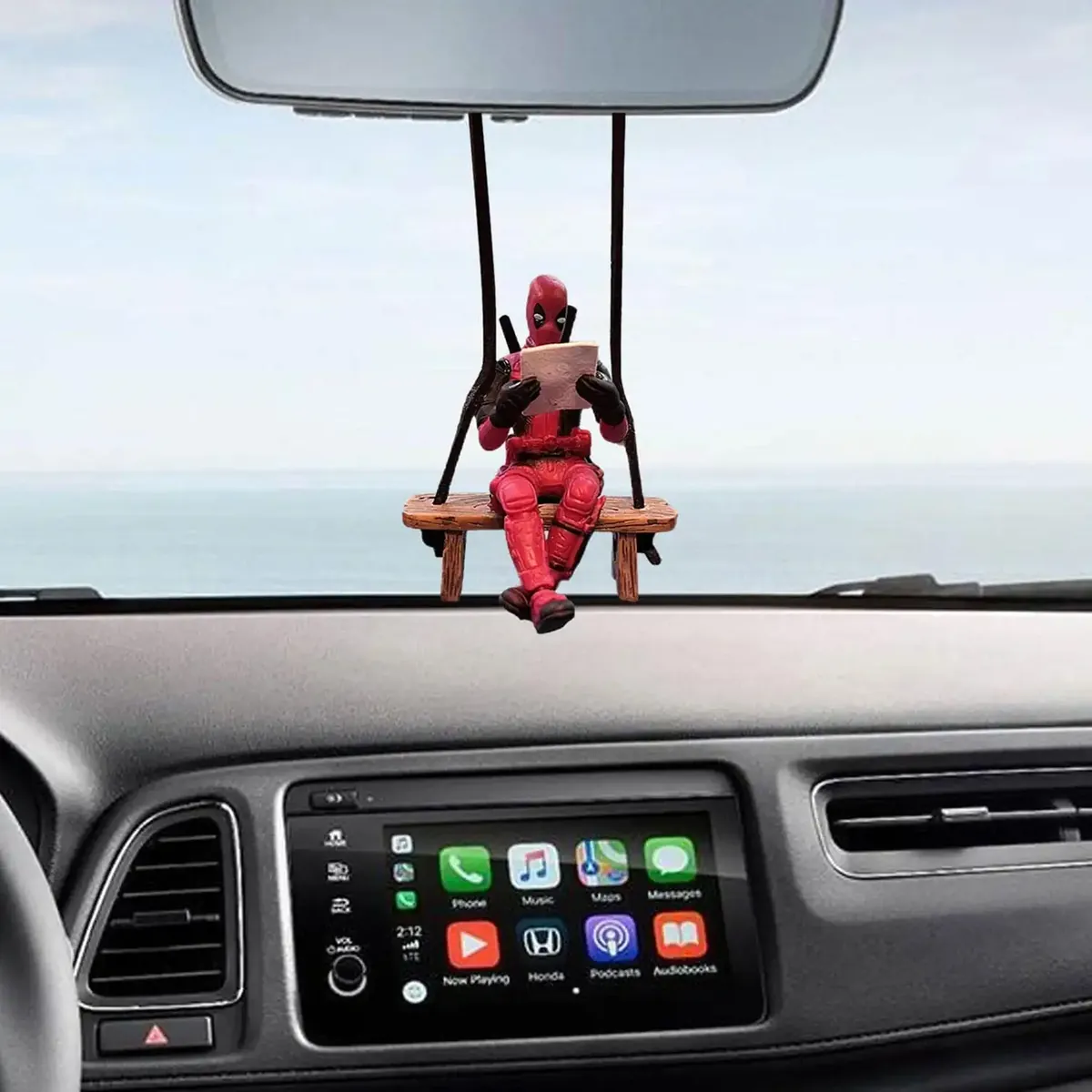 Reading Deadpool Car Hanging Pendant