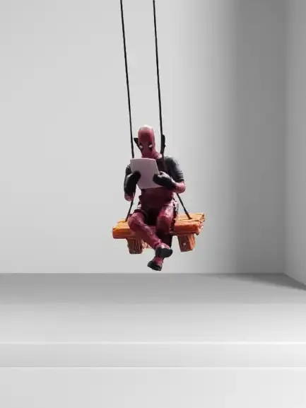 Reading Deadpool Car Hanging Pendant