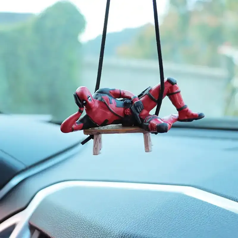 Reclining Deadpool Car Hanging Pendant