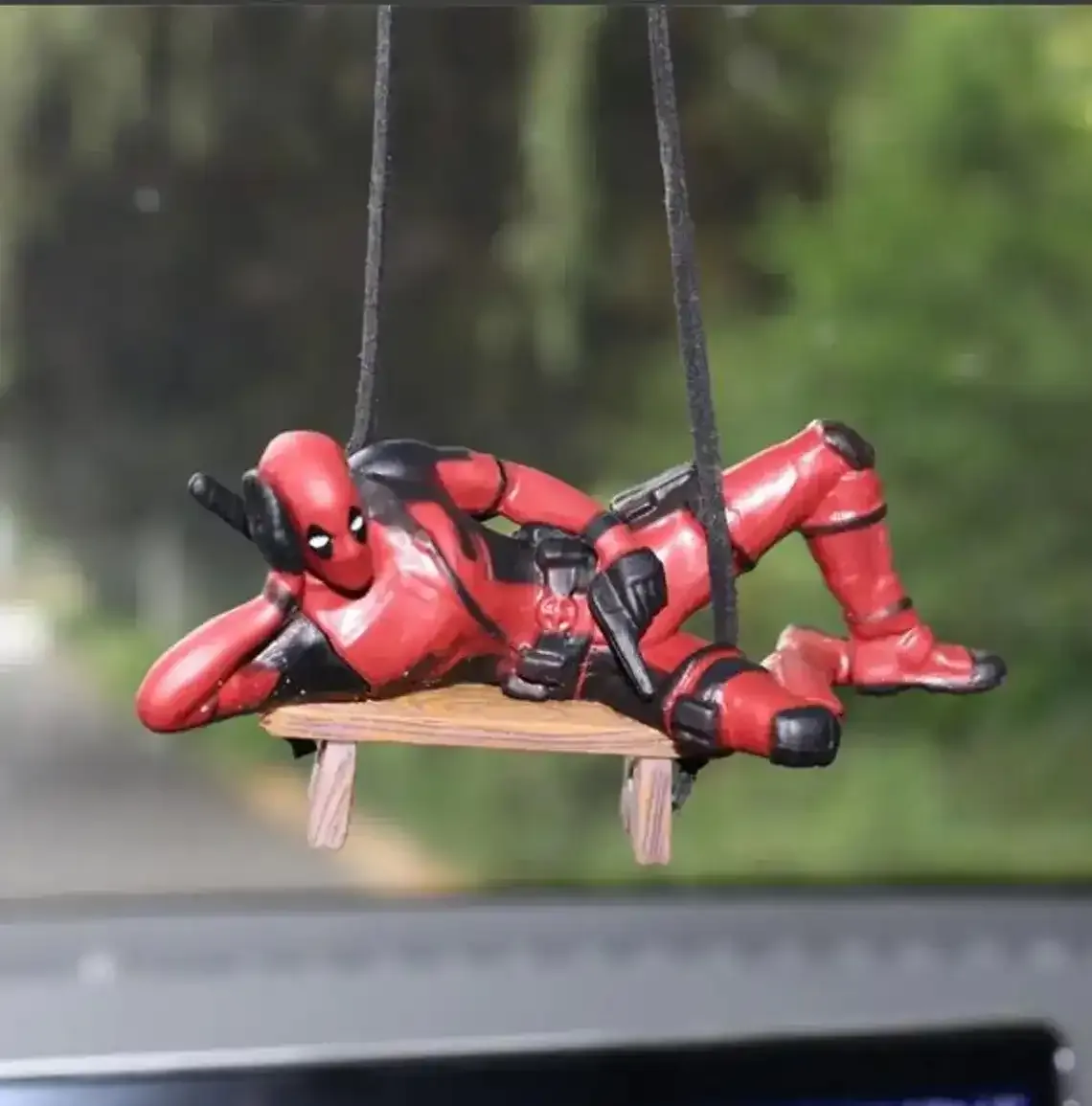 Reclining Deadpool Car Hanging Pendant