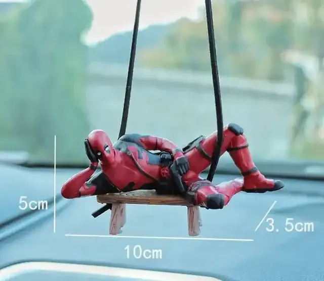 Reclining Deadpool Car Hanging Pendant