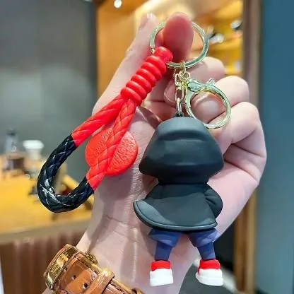 Red Spiderman Black Hoodie Keychain