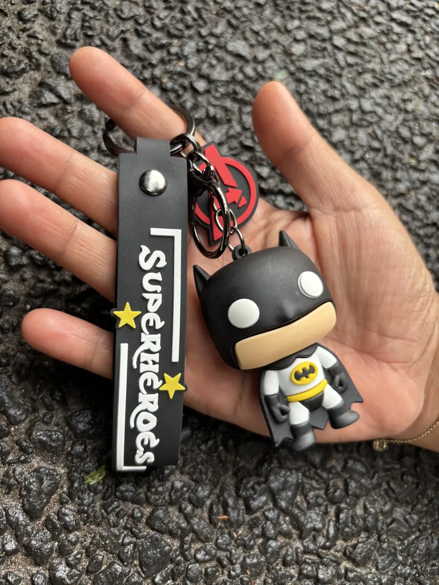 Round Eyed Batman Keychain