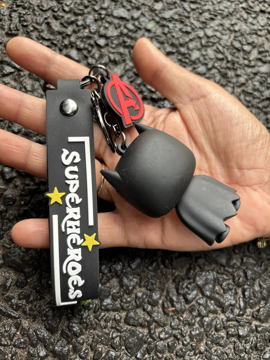 Round Eyed Batman Keychain