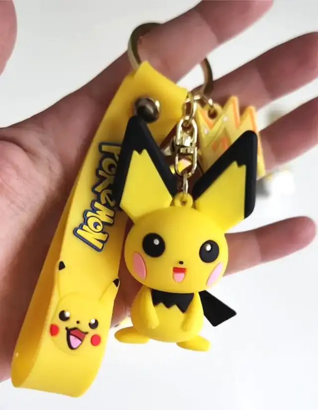 Sitting Pikachu Keychain