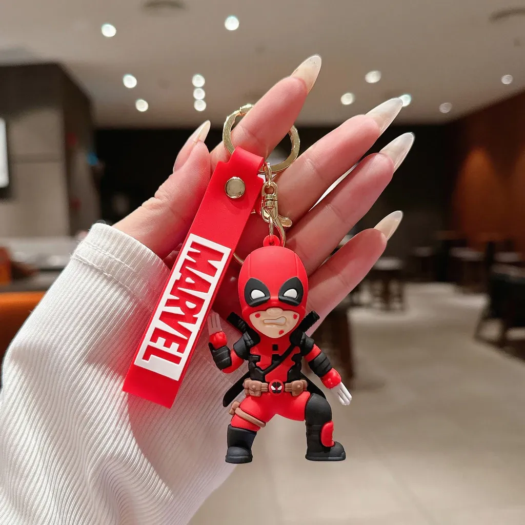 Standing Angry Deadpool Keychain