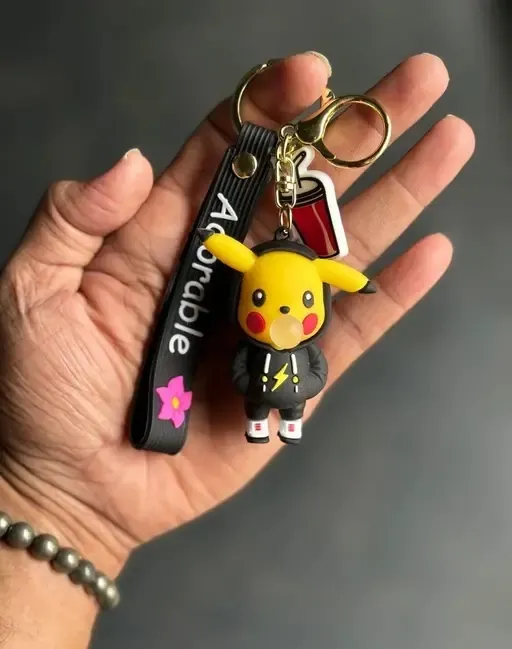 Standing Pikachu Keychain