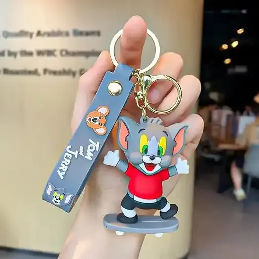 Tom and Jerry Skating Tom Keychain