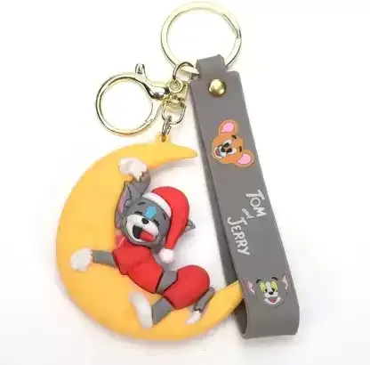 Tom and Jerry - Tom sleeping on Moon Red Outfit Keychain