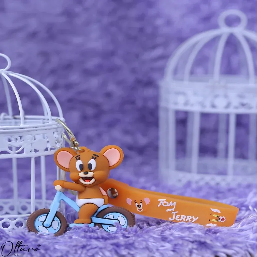 Tom and Jerry - Jerry Bicycle Keychain