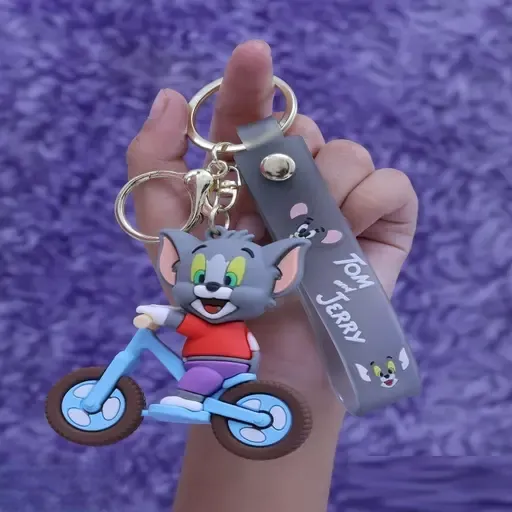 Tom and Jerry - Tom Bicycle Keychain