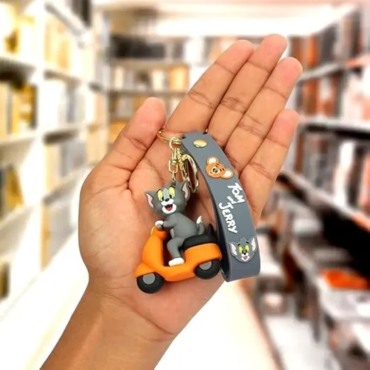 Tom and Jerry - Tom on Scooter Keychain