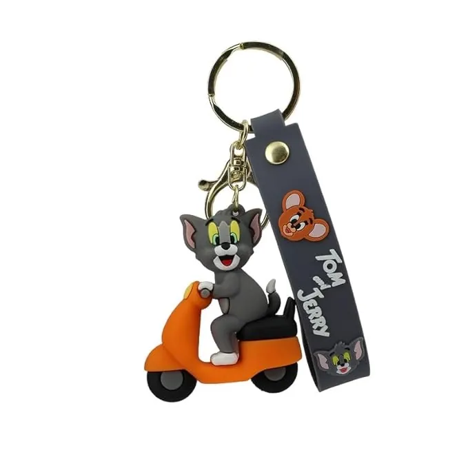 Tom and Jerry - Tom on Scooter Keychain