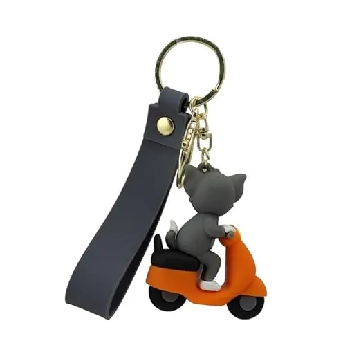 Tom and Jerry - Tom on Scooter Keychain