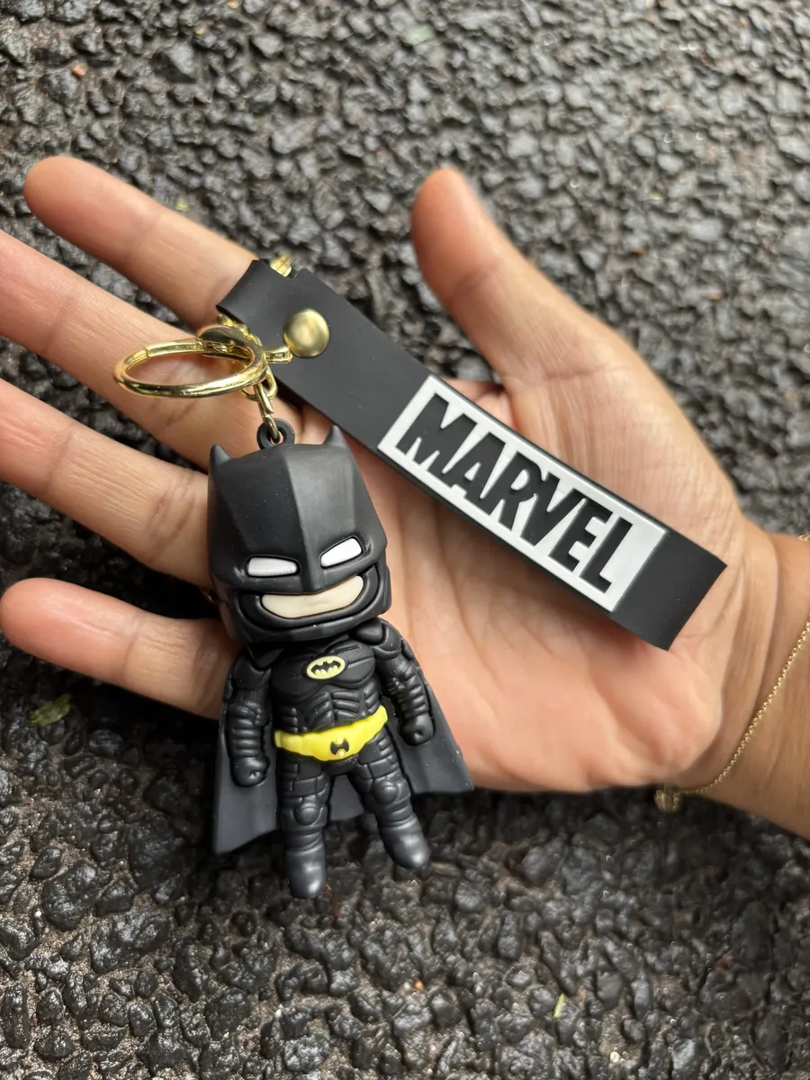 Wide Eyed Batman Keychain