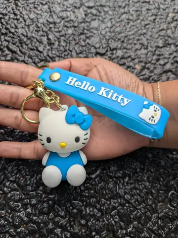 Blue Hello Kitty Keychain