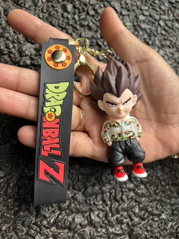 Dragon Ball Z Standing White and Black Goku Keychain
