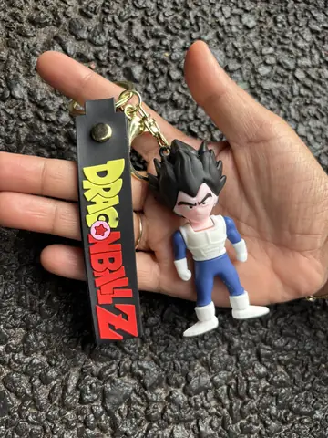 Dragon Ball Z Standing White and Blue Vegeta Keychain