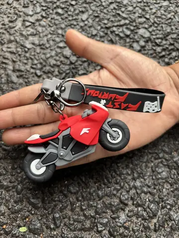 Red Fast & Furious Bike Keychain