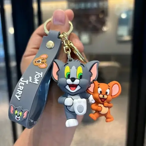 Happy Tom and Jerry Keychain