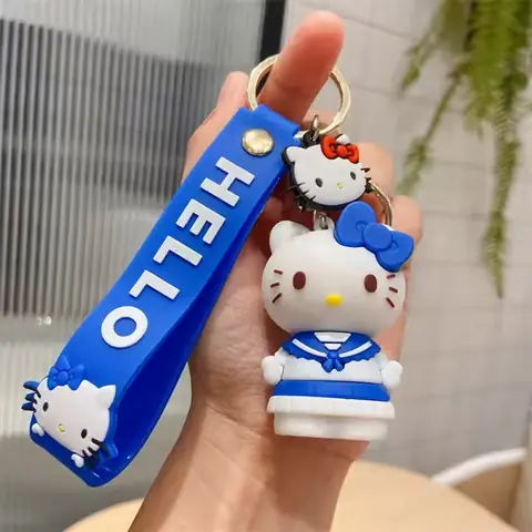 Hello Kitty Blue Keychain
