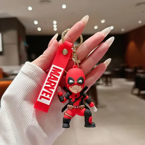 Standing Angry Deadpool Keychain