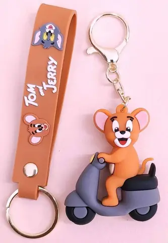 Tom and Jerry - Jerry on Scooter Keychain