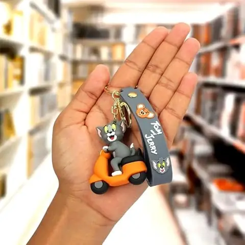 Tom and Jerry - Tom on Scooter Keychain